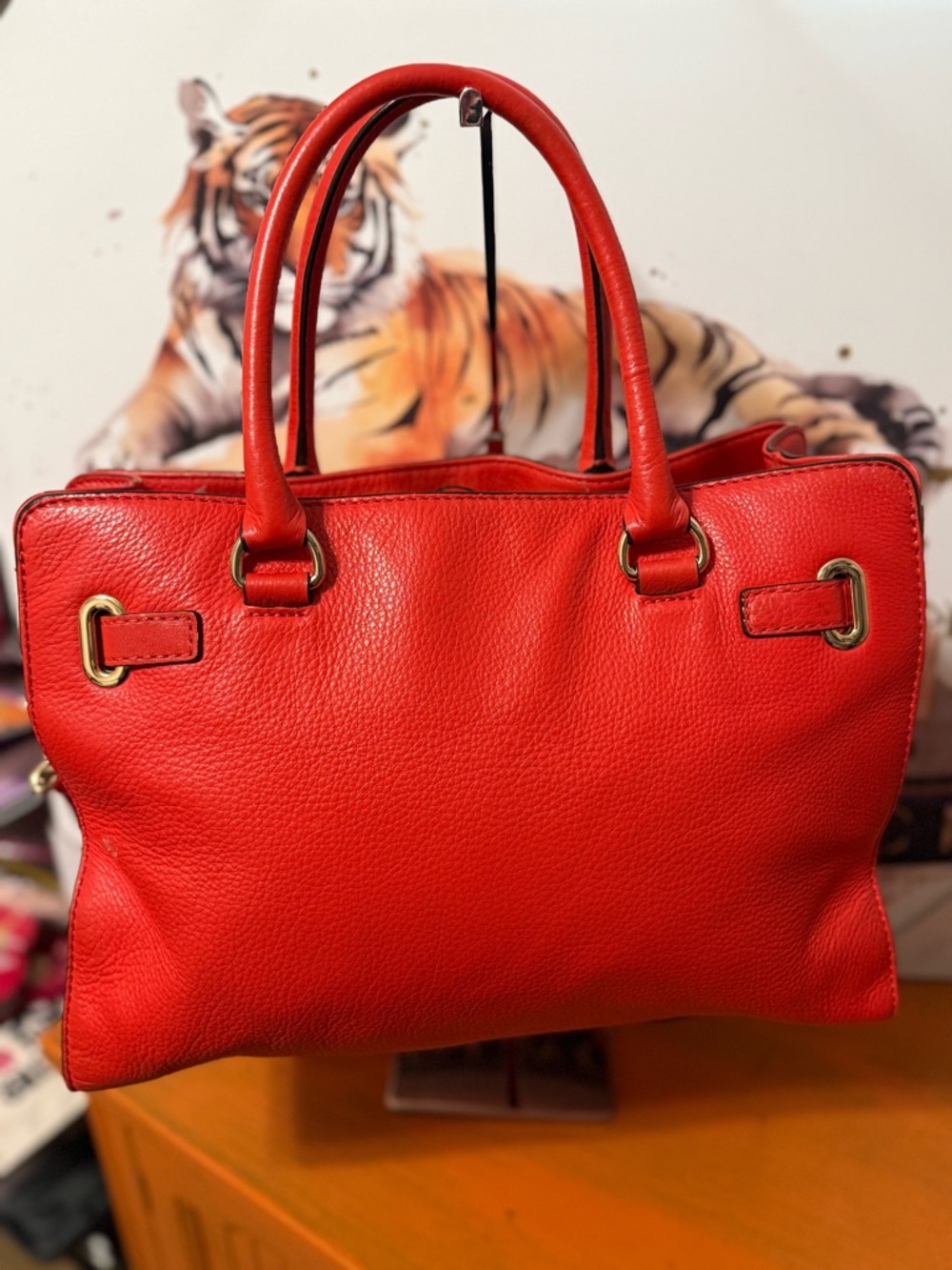 Michael Kors Hamilton East West Satchel VGUC - Picture 4 of 14